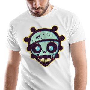 T-Shirt Męski Zombie Monster straszny na XL