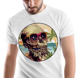 T-Shirt Męski Zombie Monster straszny na XL
