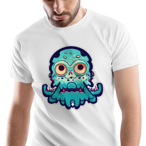 T-Shirt Męski Zombie Monster straszny Prezent