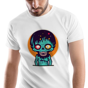 T-Shirt Męski Zombie Monster straszny Prezent