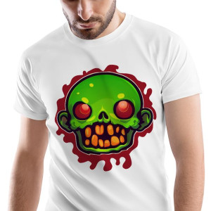 T-Shirt Męski Zombie Monster straszny Prezent