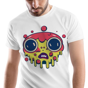 T-Shirt Męski Zombie Monster straszny Prezent