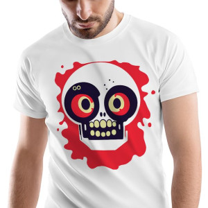 T-Shirt Męski Zombie Monster straszny Prezent