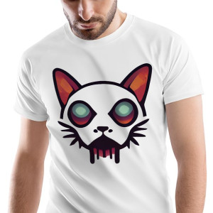 T-Shirt Męski Zombie Monster straszny Prezent