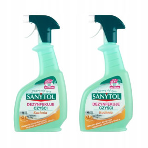 Spray czyszczenie kuchni SANYTOL Cytrusowy 2x500ml