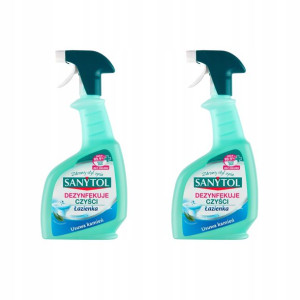 Spray do łazienki SANYTOL Eukaliptus 2x 500 ml