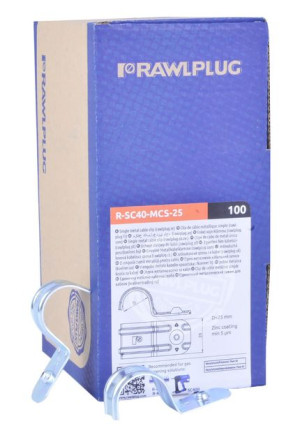 Rawlplug Pojedynczy Uchwyt Kablowy Sc40 25mm