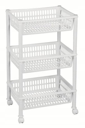 Regał, Stojak Trolley Jumbo Eco, Biały Plast Team