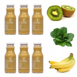 Mus DLA DZIECI 100% kiwi szpinak banan 6x250ml