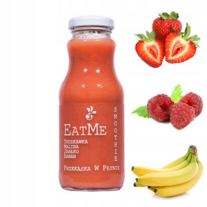 mus owocowy smoothie truskawka malina banan 250ml