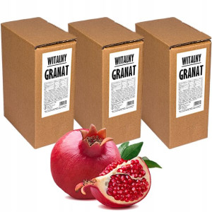 GRANAT sok 100% naturalny dla zdrowia 3x3L NFC