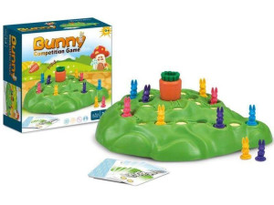 Rodzinna Gra Planszowa Wyścigi Króliczków, Wyścig Po Marchewkę, Bunny Game