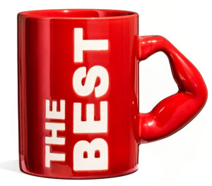 KUBEK The Best Czerwony dla kulturysty 450ml
