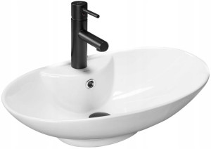 Umywalka Ceramiczna Nablatowa Rosa 2 Rea 58,5 cm