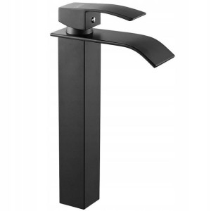 Bateria Umywalkowa Lotus Black Wodospad 30 cm
