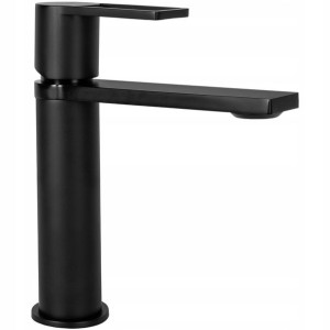 Bateria umywalkowa Rea Flip Black Kran 18 cm