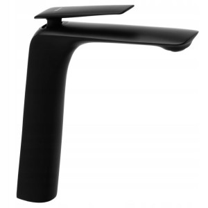 Bateria Umywalkowa Rea Jager Black 26 cm Wysoka