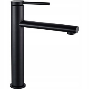 Bateria umywalkowa Rea Oval Black Kran 27 cm