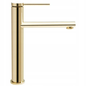 Bateria umywalkowa Rea Oval Złota Kran 27 cm