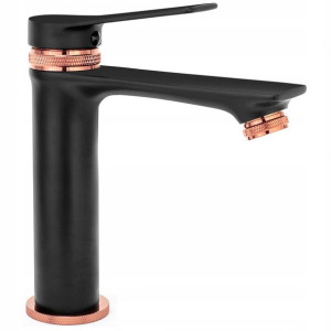 Bateria umywalkowa Rea Viral Black Rose Gold 18 cm
