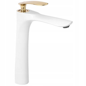 Bateria umywalkowa Rea White Gold Orbit Kran 29 cm