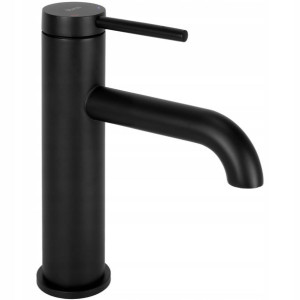 Bateria umywalkowa Spot Black Kran 18 cm Rea