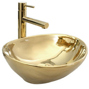 Umywalka Ceramiczna Nablatowa Sofia Gold Rea