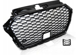 Grill Atrapa Audi A3 8v 17- Rs3 Style Black Połysk