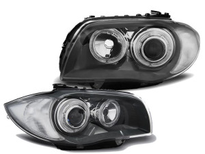 Lampy Reflektory BMW E87 E81 04-11 BIAŁE LED GREY