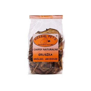 HERBAL PETS Chipsy naturalne Gruszka 75g - dla królików i gryzoni