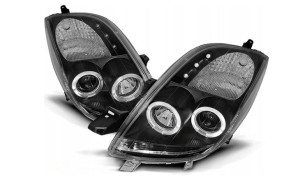 Lampy Reflektory Toyota Yaris 06-09 Ringi Black