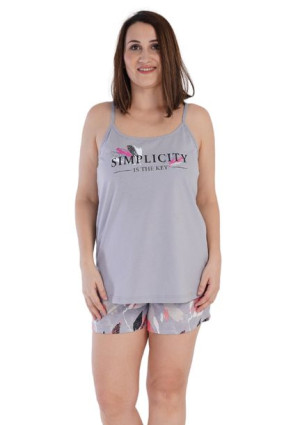 Piżama Damska Vienetta bawełna +Size 4XL plus size