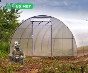 Mocna szklarnia USMET 3x4m poliw. 4mm profil 20x20