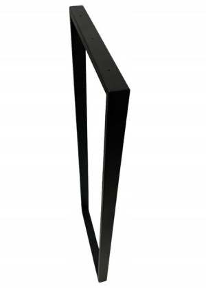 Wysoka czarna noga 35x100cm loft industrial stelaż