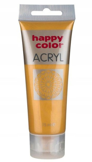 Farba akrylowa 75ml złota Happy Color