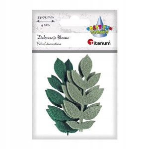 Dekoracja Kształty filcowe liście 4szt. 427631