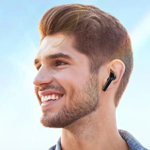 AWEI Słuchawki bezprzewodowe Bluetooth 5.3 T1 Pro + stacja dokująca czarne
