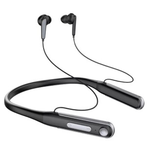 Dudao sportowe słuchawki dokanałowe bluetooth neckband 400mAh czarny