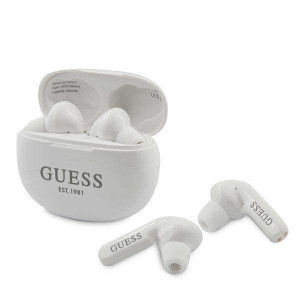 Guess słuchawki Bluetooth GUTWS1CWH TWS + stacja dokująca biały/white