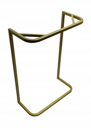 Złoty stylowy stelaż 55x70cm metalowe nogi meblowe glamour loft