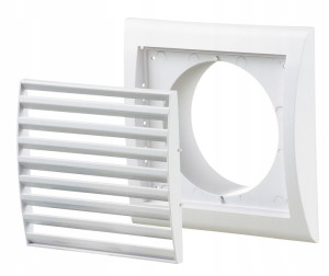 MW103K Kratka 154x150  z siatką i kołnierzem fi 100 Vents