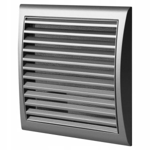 MW123/150KSAT  Kratka 193x188 kołnierz fi 150 satyna Vents