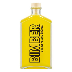 Butelka Brandy Z Napisem Bimber Z Najlepszego Źródła 500ml