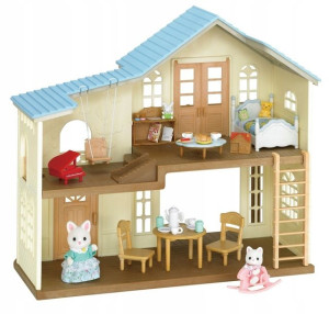 Sylvanian Families Nowy Domek Wiejski + Akces 5343