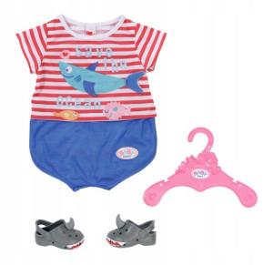 Baby Born Piżama Z Bucikami Rekin Dla Lalek 834268