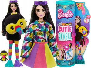 Barbie Cutie Reveal Dżungla Lalka Tukan Hkr00