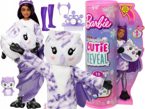 Barbie Cutie Reveal Lalka Zwierzak Sówka Hjl62