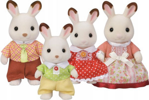 Sylvanian Families Rodzina Królików Czek Uszy 5655