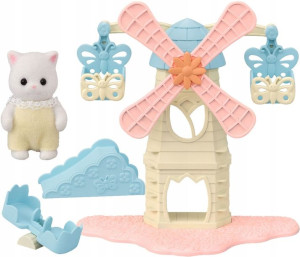 Sylvanian Families Wiatrak Z Karuzelą I Kotem 5526