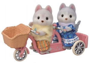 Sylvanian Families Pieski Husky Na Rowerze 5637